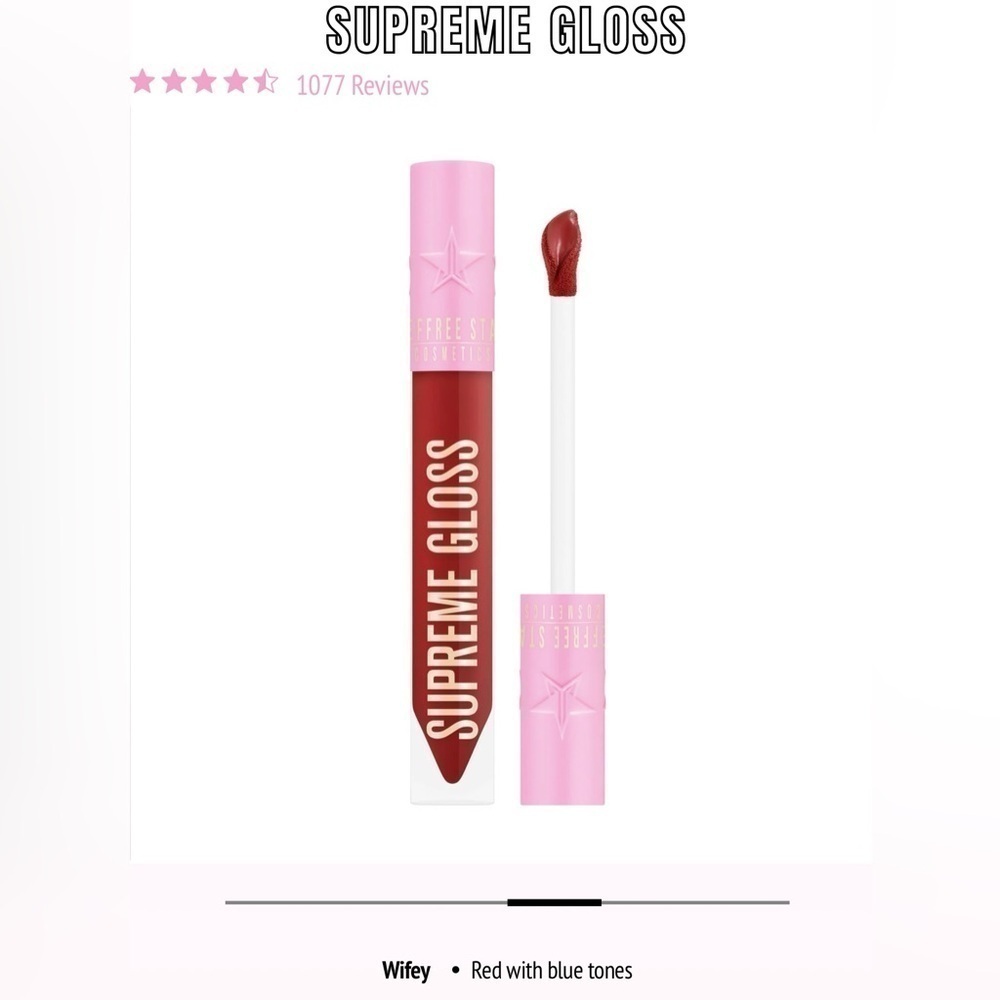 Brand New Jeffree Star Supreme Gloss Full Pigment Lip Gloss in Color Wifey - Picture 4 of 5